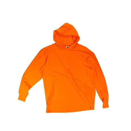 COTTON HOODED LONG SLEEVE T-shirt