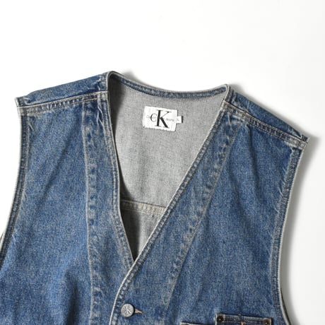 USED 90'S "CALVIN KLAIN JEANS" DENIM VEST