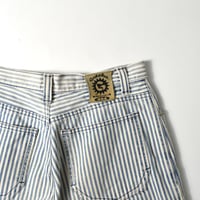 USED 90'S "GOTCHA" STRIPE DENIM PANTS