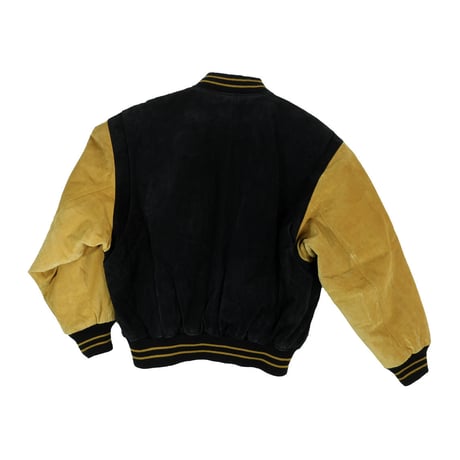 USED "DUAL CONTROL" SUEDE BOMBER JACKET