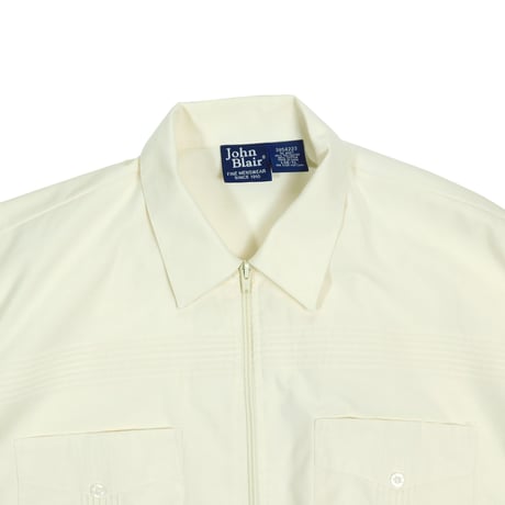 USED "JOHN BLAIR" ZIP UP POLO SHIRT