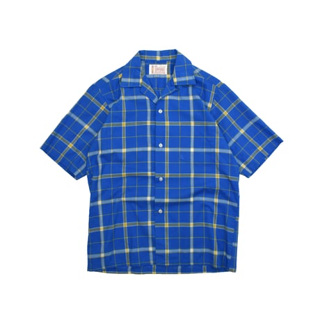 USED 70'S"TOWNCRAFT" S/S CHECK SHIRT