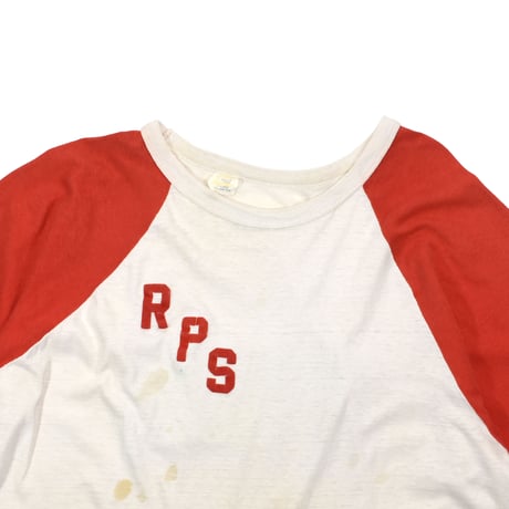 USED "RAINIER BEER" RAGLAN T-SHIRT