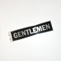 "GENTLEMEN" ALUMINIUM TOILET SIGN