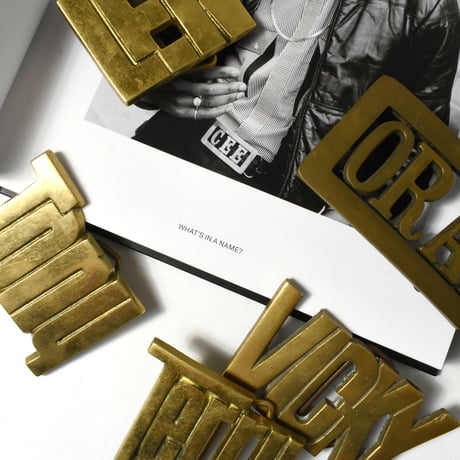 USED NAME BELT BUCKLES