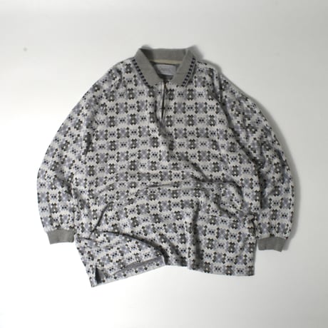 USED "STRATUS" HALF ZIP L/S POLO SHIRT