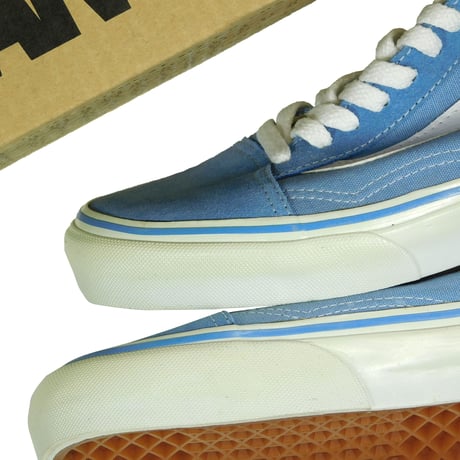 LATE 90'S DEAD STOCK VANS "OLD SKOOL" LIGHT BLUE / WHITE