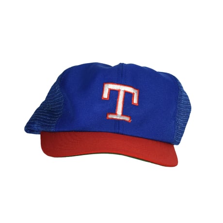 USED 70-80'S "TEXAS RANGERS" MESH CAP