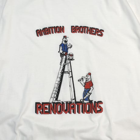 USED 90'S "AMBITION BROTHERS RENOVATION" T-shirt