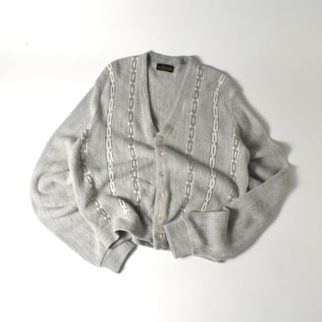 USED 70'S "PURITAN" PATTERN CARDIGAN