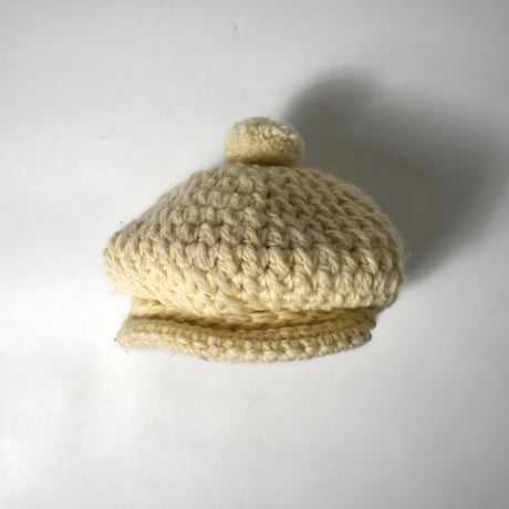 USED UNKNOWN WOOL HAND KNIT CASQUETTE
