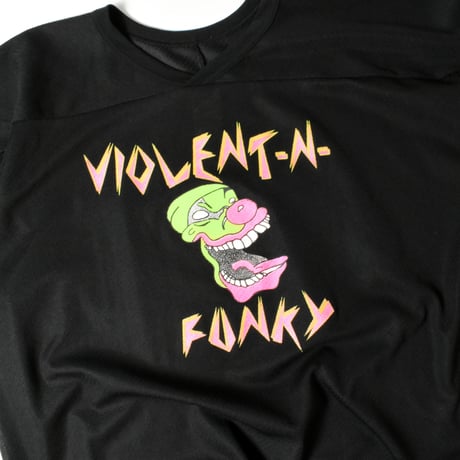 USED 80-90'S "VIOLENT -N- FUNKY" HOCKEY SHIRT