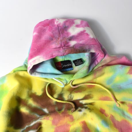 USED 80-90'S "JON LAUREN" TIE-DYE HOODIE