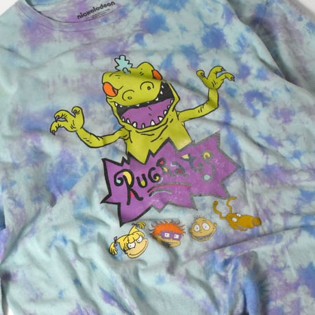 USED "NICKOLODEON / RUGRATS" TIE DYE L/S T-shirt