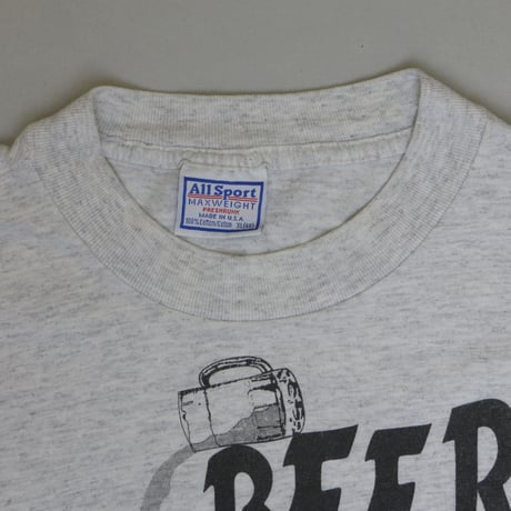 "BEER BREAKFAST OF CHAMPION" USED Tshirt