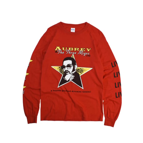 USED "2018 AUBREY & THE THREE MIGOS TOUR" L/S T-SHIRT
