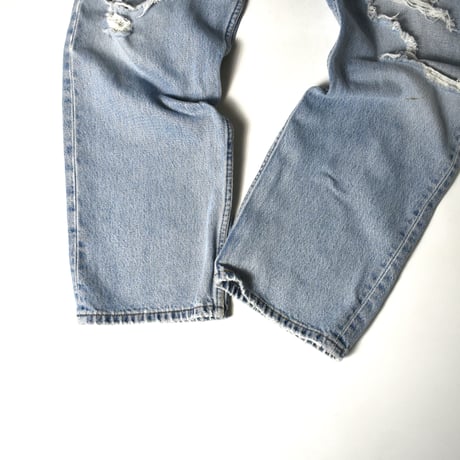 USED 99'S "LEVI'S / 501" DAMAGED DENIM PANTS