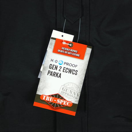 TRU-SPEC "H2O PROOF / GEN2 ECWCS PARKA"  BLACK
