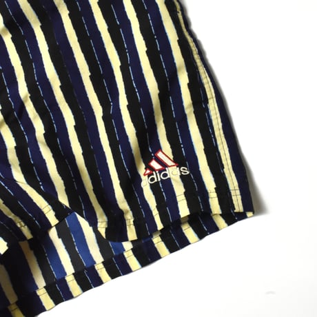 USED "ADIDAS" STRIPE SWIM SHORTS