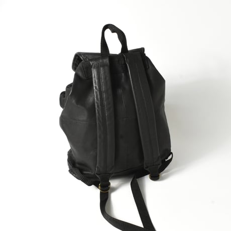 USED "EDDIE BAUER" LEATHER BACKPACK