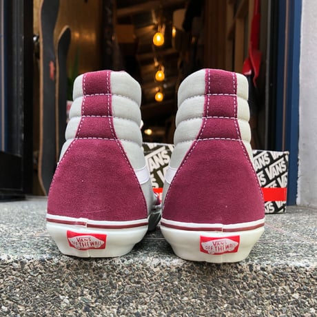 LATE 90'S DEAD STOCK VANS "SK8-HI" MAROON / ICE GREY