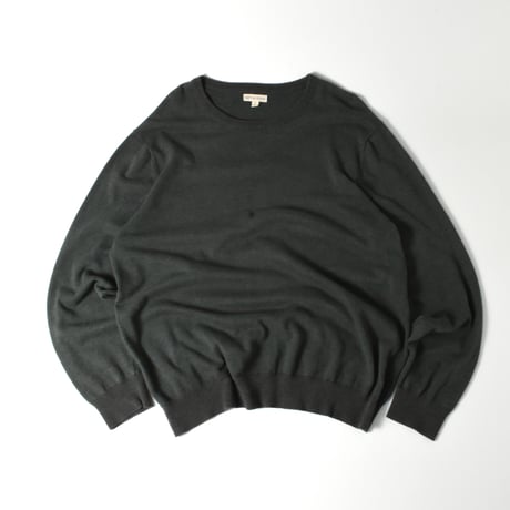 USED "BRITISH KHAKI" COTTON BOADER KNIT