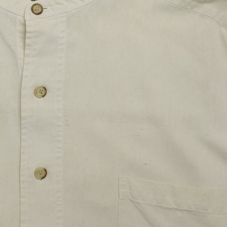 USED "STRUCTURE" BAND COLLAR SHIRT