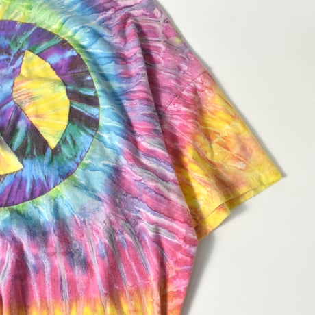 USED "PIECE MARK" WIDE BOX TIE-DYE T-shirt
