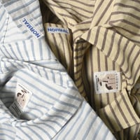 NOROLL "NORMAL SHIRT" STRIPE S/S SHIRTS