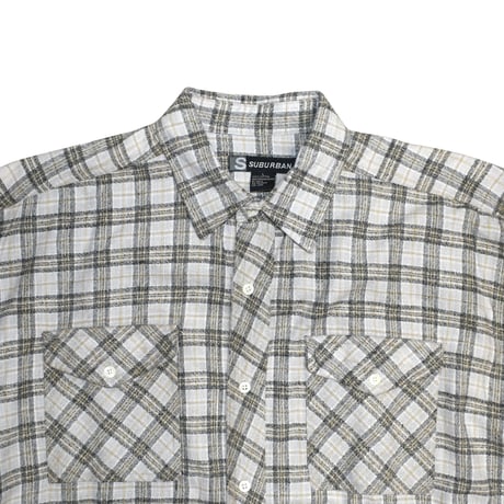 USED "SUBURBAN" COTTON PLAID SHIRT