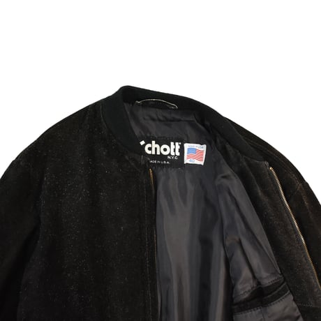 USED "SCHOTT" SUEDE LEATHER JACKET