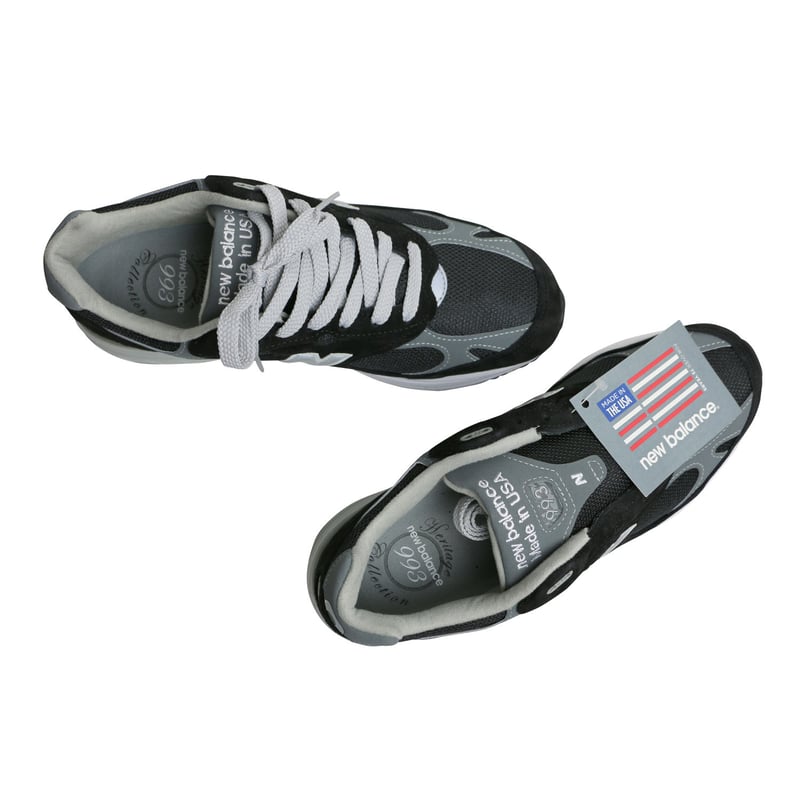 靴 new balance 993 27cm bk NEW BALANCE(ニューバランス) 993 Triple Black MADE IN USA