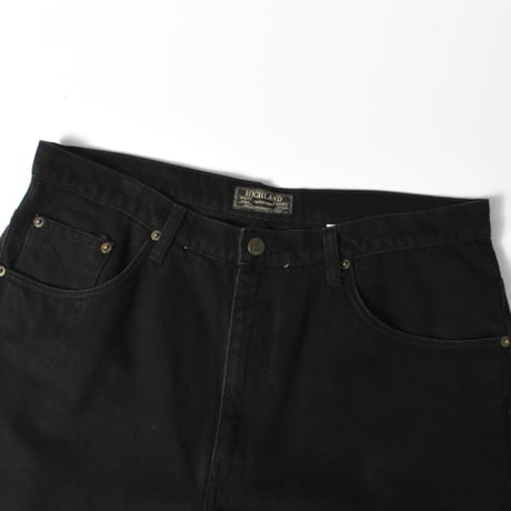 USED "HIGHLAND" BLACK DENIM SHORTS