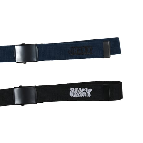 JHAKX "90's Belt Adam Beccera Logo / GHACHA Belt (Blue)"