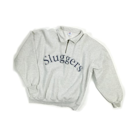 DEAD STOCK "SLUGGERS" HALF ZIP SWEAT