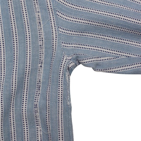 USED "BAND COLLAR" STRIPED SHIRT