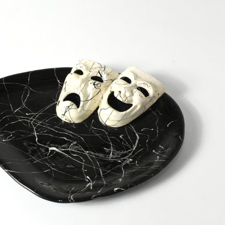 VINTAGE 50'S "TWO FACE" CERAMIC TRAY