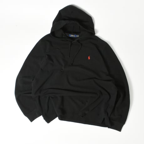 USED "POLO RALPH LAUREN" COTTON PIQUE HOODED L/S