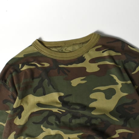USED UNKNOWN SINGLE STITCH L/S CAMO T-shirt