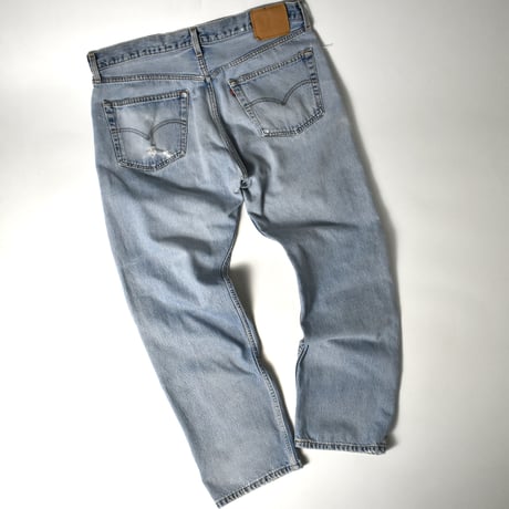 USED 99'S "LEVI'S / 501" DAMAGED DENIM PANTS