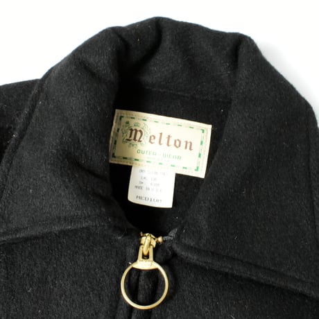 DEADSTOCK 70'S "MELTON" WOOL ZIPUP JACKET