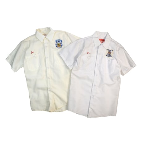 USED 80-90'S "CADILLAC SERVICE" S/S WORK SHIRT