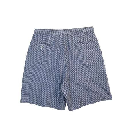 USED 80'S "HIGGINS SLACKS" CHECK SHORTS