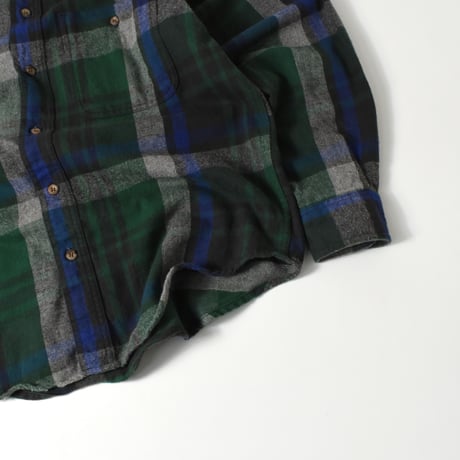 USED 90'S "EDDIE BAUER" FLANNEL L/S SHIRT