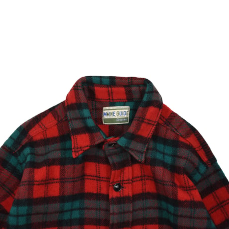 VINTAGE "60'S MAINE GUIDE" PALID WOOL SHIRT JACKET