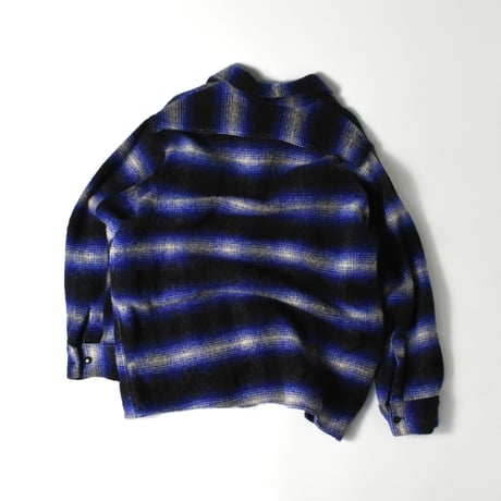 VINTAGE 50-60'S "POPULAR" WOOL OMBRE SHIRT