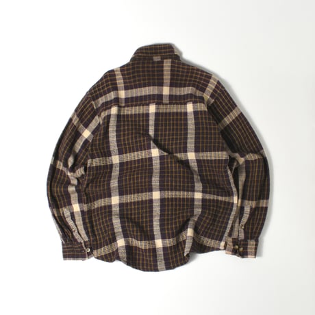 USED "G.A.R.B." PLAID WAFFLE L/S SHIRT