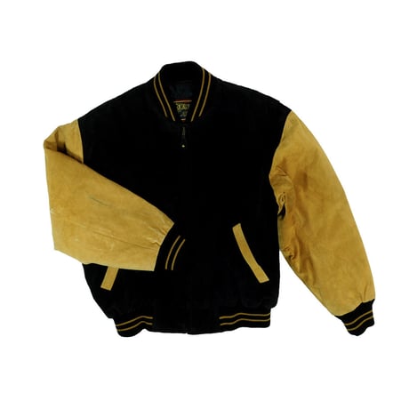 USED "DUAL CONTROL" SUEDE BOMBER JACKET