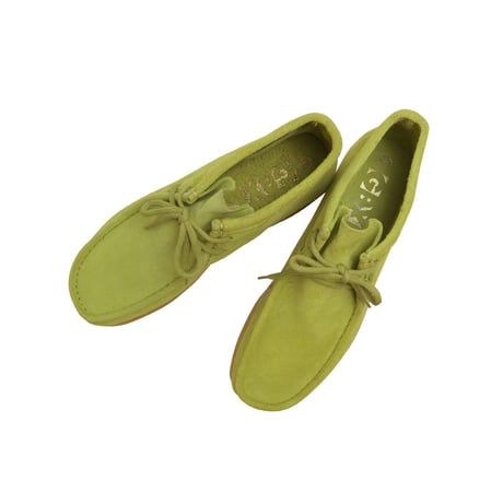 GBX "WALLABEE BOOTS" LIME GREEN SUEDE DEADSTOCK