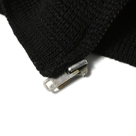 VINTAGE 60'S "MASTERS" ZIP UP WOOL KNIT SWEATER